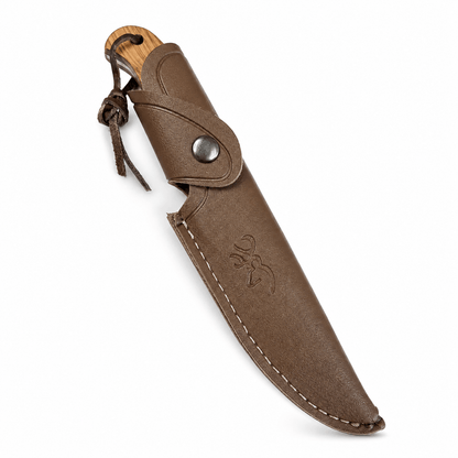 Cuțit de vânătoare Browning Whitetail Legacy cu mâner din lemn și teacă