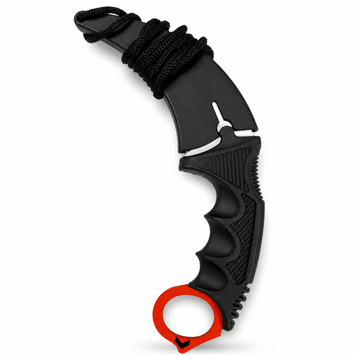 Karambit Black Airsoft Vortex mit Scheide und Lanyard