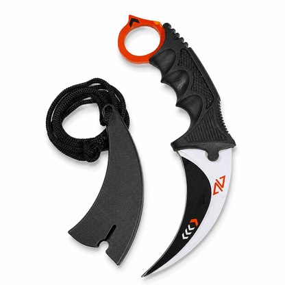Karambit Black Airsoft Vortex mit Scheide und Lanyard
