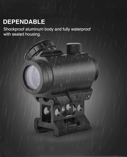 Sights colimator (red dot) BlackAirsoft FALCON 2MOA 1x25 mm cu 11 niveluri de luminozitate