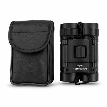 Binoclu compact 8×21 pentru drumeții și observare