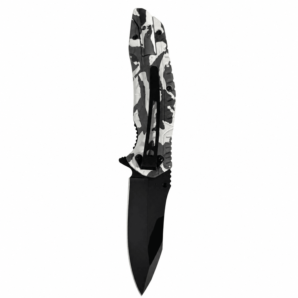 Klappmesser mit schwarzer Klinge – 21 cm, Klinge 9 cm