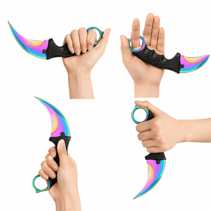 Karambit-Messer Rainbow 21 см mit Schutzhülle