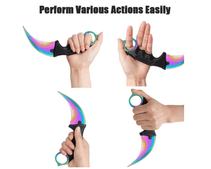 Karambit-Messer Rainbow 21 см mit Schutzhülle