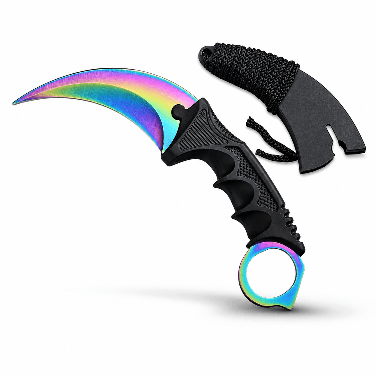 Karambit-Messer Rainbow 21 см mit Schutzhülle
