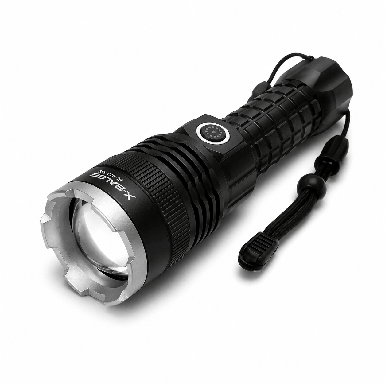 Мощен LED фенер X-BALOG P50 с акумулатор и USB зареждане – 17 см